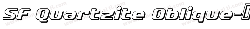 SF Quartzite Oblique字体转换